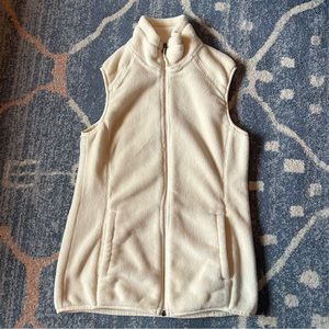White Sierra Fleece Vest - Size M